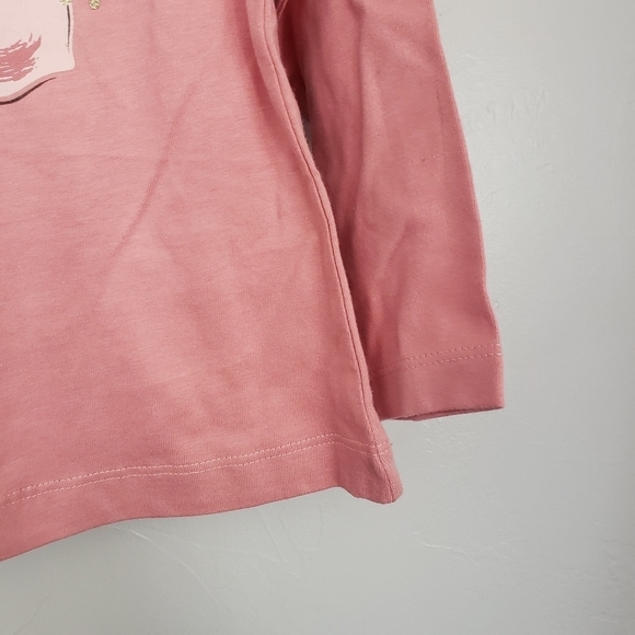 Mayoral NWT Baby Girl 18 Months Pink Long Sleeve Shirt Fruit Print Top - Picture 2 of 5